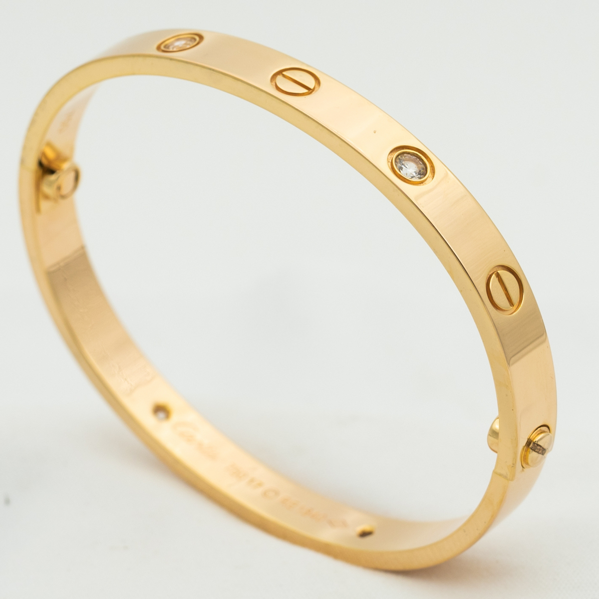 [Garvey ]LOVE BRACELET 6.1MM 4 DIAMONDS – Garvey Jewelrys
